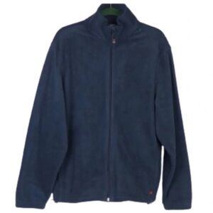 Woolrich Jacket Blue Fleece Full Zip Long Sleeves Men’s Size Large